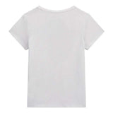 Guess Girls Short Sleeve Pink Beaded Logo T-Shirt