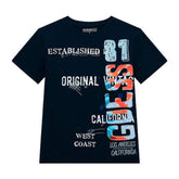 Guess Boys Short Sleeve Navy Logo T-Shirt