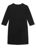 Guess Girls 3/4 Sleeve Dress In Black