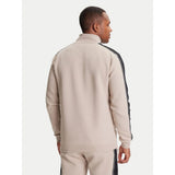 Guess Mens Full Zip Sweater Khaki