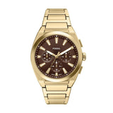 Fossil Everett Chrono Watch In Gold