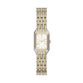 Fossil Womens Raquel Stainless Steel Two Tone Watch In Gold And Silver