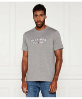 Tommy Hilfiger Mens Fathers Day Tee T-Shirts Grey Heather
