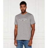 Tommy Hilfiger Mens Fathers Day Tee T-Shirts Grey Heather