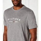 Tommy Hilfiger Mens Fathers Day Tee T-Shirts Grey Heather
