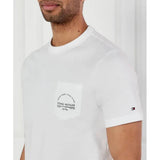 Tommy Hilfiger Mens Arch Pocket Tee T-Shirts In White