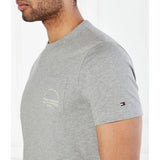 Tommy Hilfiger Mens Arch Pocket Tee T-Shirts In Light Grey