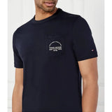Tommy Hilfiger Mens Arch Pocket Tee T-Shirts In Navy