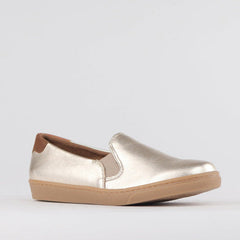 Froggie Ladies Lea Metallic Combo2 Shoes Gold