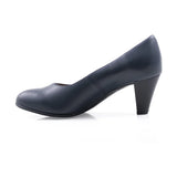 Froggie Ladies Lea Waxy Shoes In Navy
