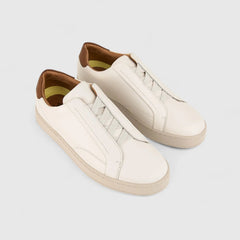 Florsheim Mens Monopoli Elastic Shoes In Cream