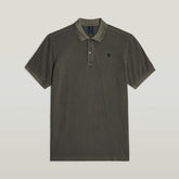 G-Star Mens Dunda Grey Overdyed Slim Polo