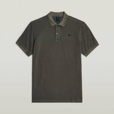 G-Star Raw Mens Dunda Grey Overdyed Slim Polo