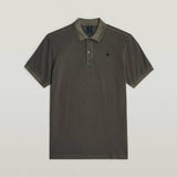 G-Star Raw Mens Dunda Grey Overdyed Slim Polo