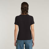 G-Star Raw Womens Embro Logo R Black T-Shirt