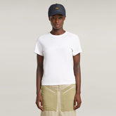 G-Star Womens Embro Logo R White T-Shirt