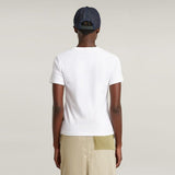 G-Star Raw Womens Embro Logo R White T-Shirt