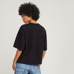 G-Star Raw Womens Black Horizontal Seam Loose R T-Shirt