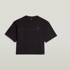 G-Star Raw Womens Black Horizontal Seam Loose R T-Shirt