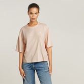 G-Star Raw Womens Linen Horizontal Seam Loose R T-Shirt