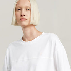 G-Star Raw Womens White Horizontal Seam Loose R T-Shirt