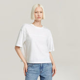 G-Star Raw Womens White Horizontal Seam Loose R T-Shirt