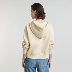 G-Star Raw Womens Old Skool Logo Hoody In White