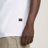G-Star Raw Mens Whiteold Skool Logo R Tee