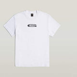 G-Star Raw Mens Whiteold Skool Logo R Tee