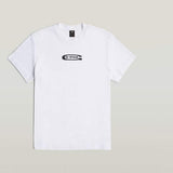 G-Star Raw Mens Whiteold Skool Logo R Tee