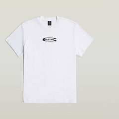 G-Star Raw Mens Whiteold Skool Logo R Tee