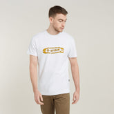 G-Star Raw D25086 Destroyed Old Skool Logo Tee White
