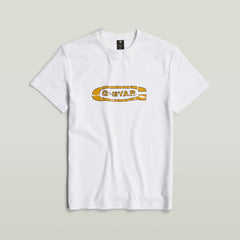 G-Star Raw D25086 Destroyed Old Skool Logo Tee White