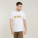 G-Star Raw D25086 Destroyed Old Skool Logo Tee White
