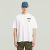 G-Star Raw Mens Running Dog Back Gr Boxy T-Shirt White