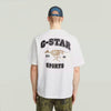 G-Star Raw Mens Running Dog Back Gr Boxy T-Shirt White