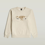 G-Star Raw Mens Whitebait Running Dog Sweatshirt