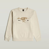 G-Star Raw Mens Whitebait Running Dog Sweatshirt