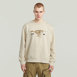 G-Star Raw Mens Whitebait Running Dog Sweatshirt
