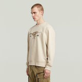 G-Star Raw Mens Whitebait Running Dog Sweatshirt