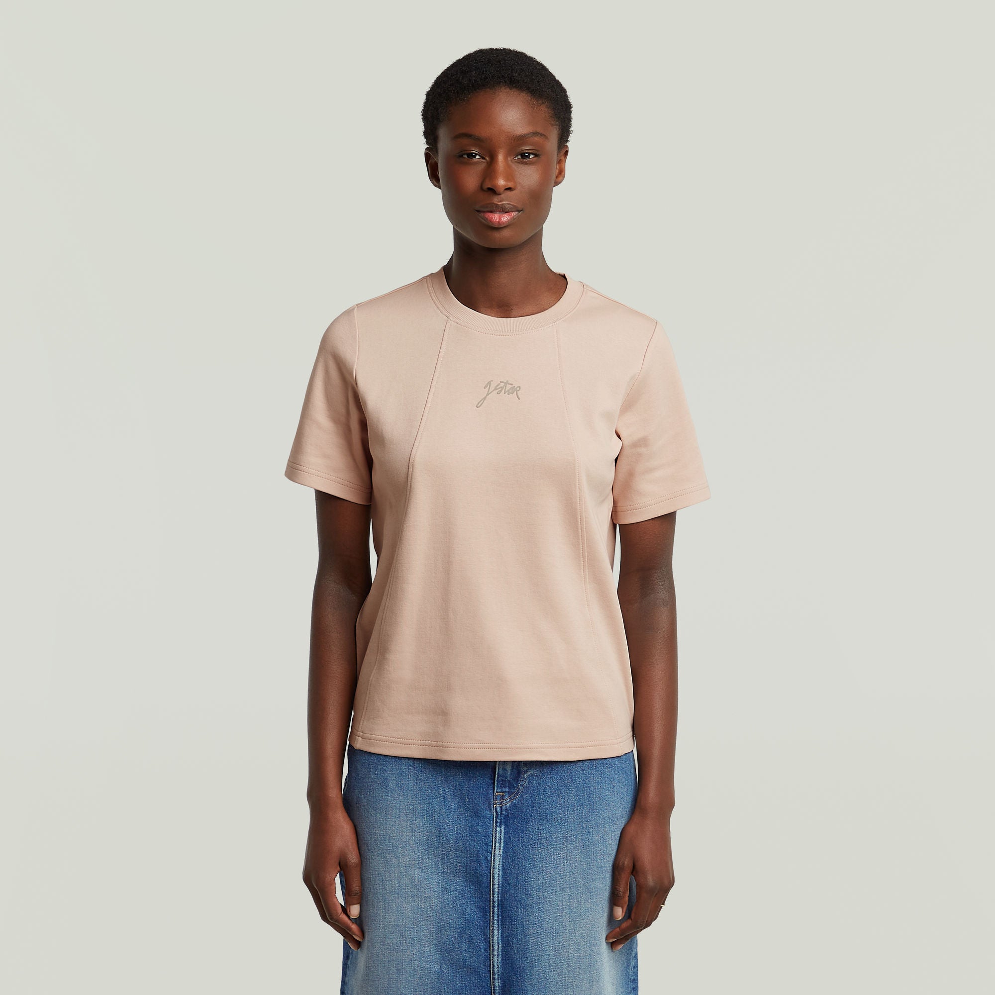 G-Star Raw Maglietta Donna Slim Top, Maniche Lunghe, Scollo A Barca, Cotone Misto, Nero