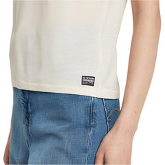 G-Star Raw D26417 C954 Small Center Logo R T-Shirt Chalk