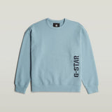 G-Star Raw Mens Ash Blue Sprayed 89 Loose Sweatshirt
