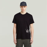 G-Star- Raw Men Sprayed T-Shirt In Black