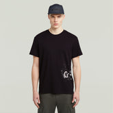 G-Star Raw Men Sprayed T-Shirt In Black