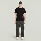 G-Star Raw Men Sprayed T-Shirt In Black