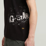G-Star Raw Men Sprayed T-Shirt In Black