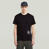 G-Star Raw Men Sprayed T-Shirt In Black