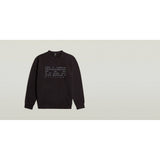 G-Star Raw Mens Text Graphic Sweater In Black