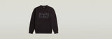 G-Star Raw Mens Text Graphic Sweater In Black